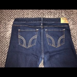 Hollister Dark Blue Straight Leg Jeans Size 13